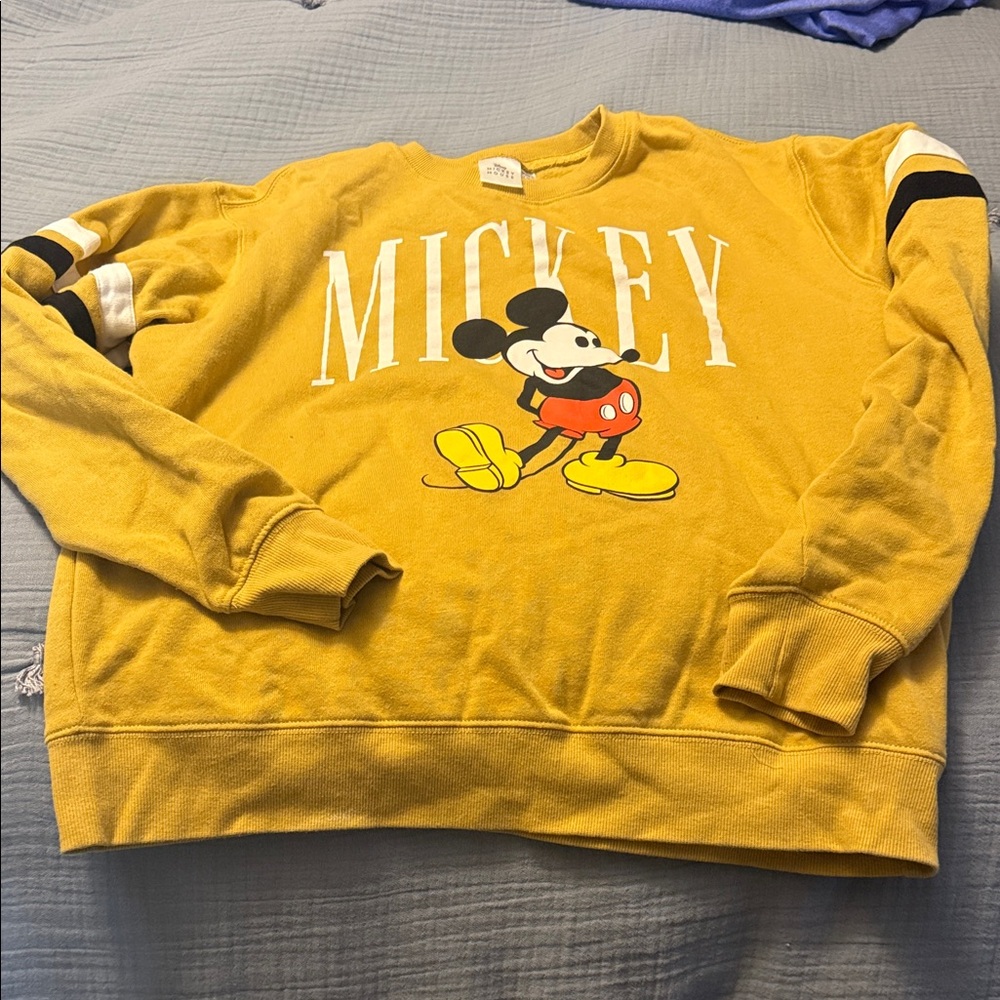 Mickey Mouse Yellow Sweatshirt